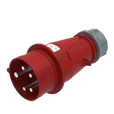 IP44 Industrial Male and Female Plug Couplers 16A 5P IP44 ชาย ชาย ชาว โปรแกรมพหลกอุตสาหกรรมแดง