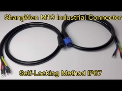 M19 เครื่องเชื่อมไฟฟ้าหญิง IP67 เครื่องเชื่อมน้ํา 6 ปิน อุตสาหกรรม