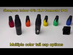 4 Pin XLR Connector Socket ชายสายไฟฟ้าประเภท D