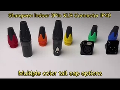 XLR ออดิโอ แพวเวอร์ โซค็อตต่อน้ํา 3 ปิน ไมโครโฟน IP65