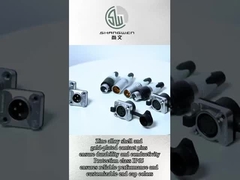 ขั้วต่อ XLR 5 พิน Cu Alloy สำหรับภายนอกอาคารสำหรับไมโครโฟน แอมพลิฟายเออร์ มิกเซอร์ กันน้ำ IP65 ตัวเมีย