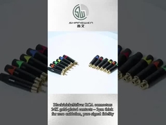 พล็อกอุตสาหกรรม RCA เครื่องเชื่อมเสียง 2 ติดต่อ RCA เพศชาย Lotus Jack