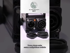 IP67 สายเชื่อมหญิง รูปทรง D แพ็คอุปกรณ์เสริมสําหรับการใช้งานอุตสาหกรรม